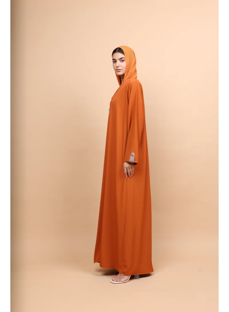IKKXA  Modern Terracotta Abaya for Women | Best Price UAE